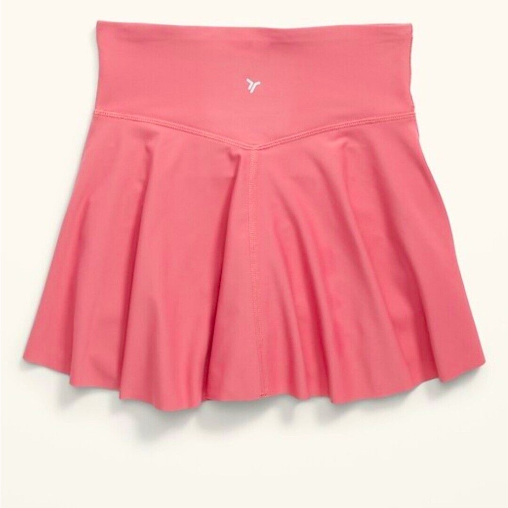 Girl's High-Waisted PowerSoft By Old Navy Performance Skort Hi-Rise Go-Dry Cool